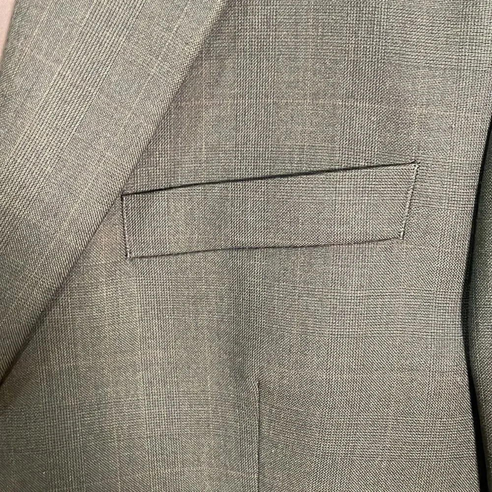 Lauren Ralph Lauren‎ Two Button 100% Wool Blazer Sports Coat Brown Mens Size 41R